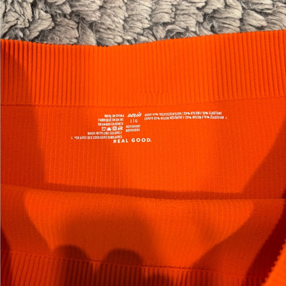 Aerie Neon Orange Ribbed Set - Picture 2 of 3